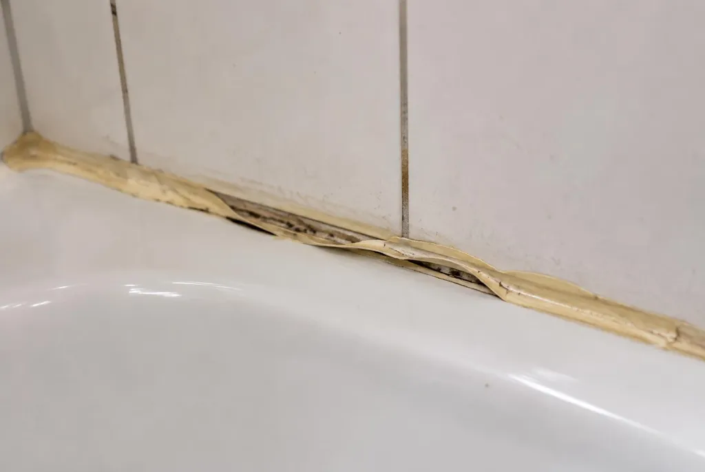 Kitbedrijf Edam – loslatende kit naast het bad